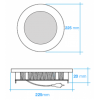 Downlight ECOLED HL empotrar redondo 18 W 